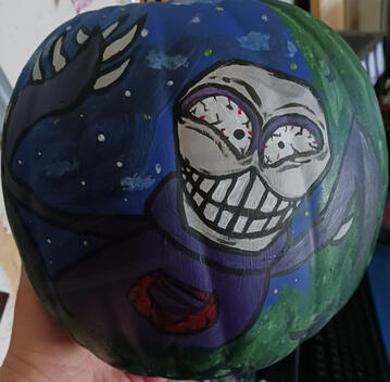 OC painted on Pumpkin OC painted on Pumpkin