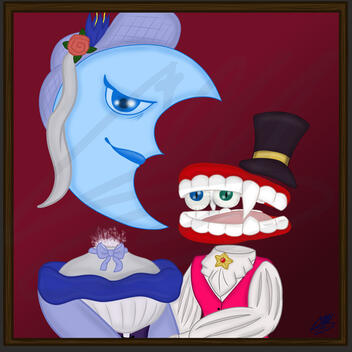 Caine and Moon fanart Caine and Moon fanart