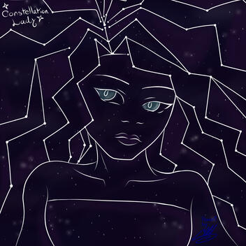 Artfight Attack Constellation Lady fanart Artfight Attack Constellation Lady fanart