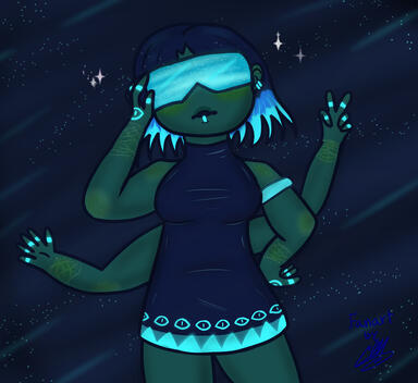 Artfight Attack Gaia fanart