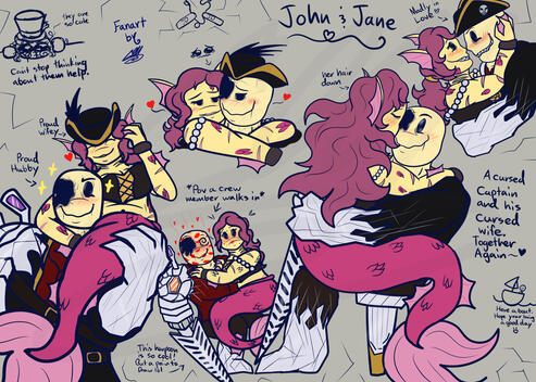 Siren and Pirate Cursed yet still in Love. Siren and Pirate Cursed yet still in Love.